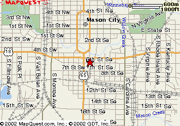 mason city ia closest airport